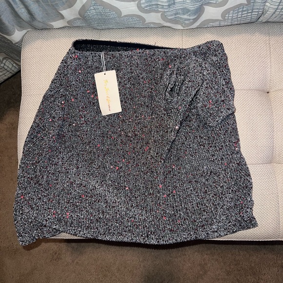 For love & lemons sequin sparkle mini skirt - Picture 4 of 5